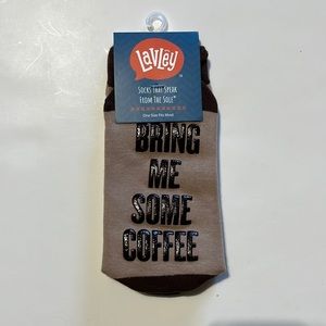Lavley Socks - Coffee Themed “Bring me some coffee, if you can read this”